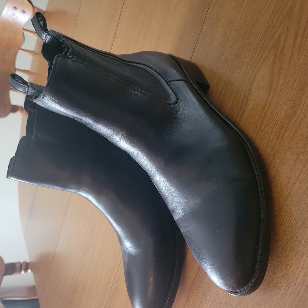 Thursday Black Leather Chelsea Boots